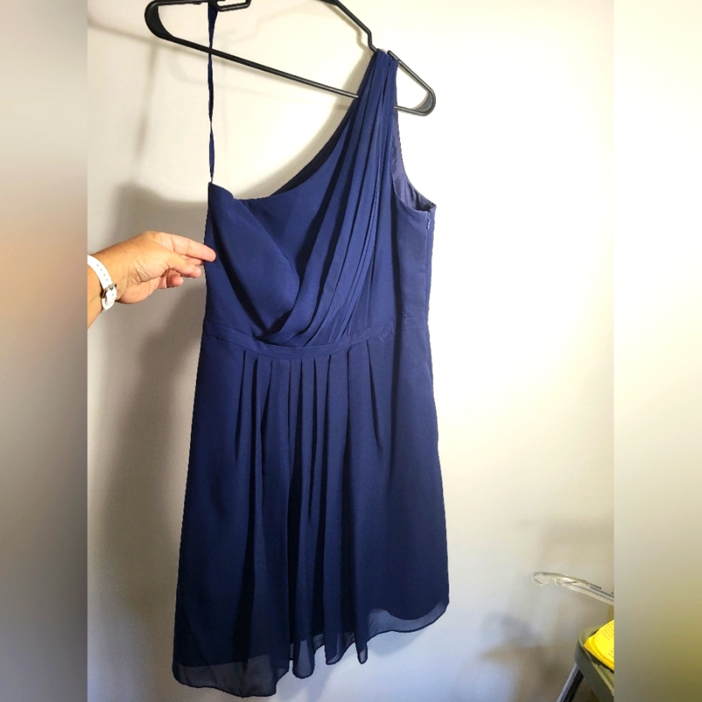 dove & dahlia navy blue formal cocktail dress women's 12 #2350